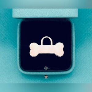 Tiffany Sterling Silver Dog Bone Charm Pendant